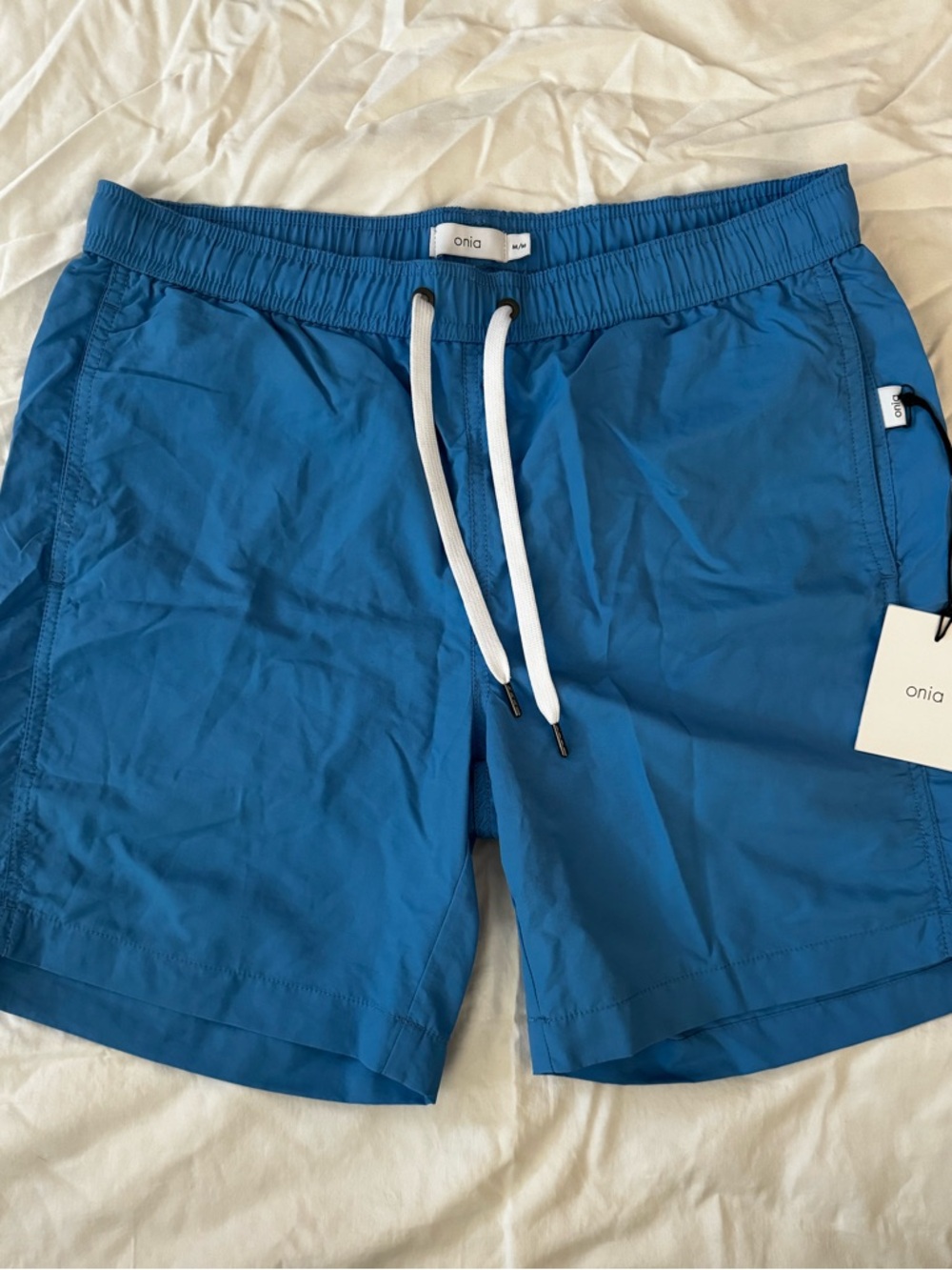 Onia The Charlies Men’s Blue Swim Trunks Blueberry Solid